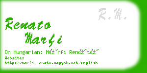 renato marfi business card